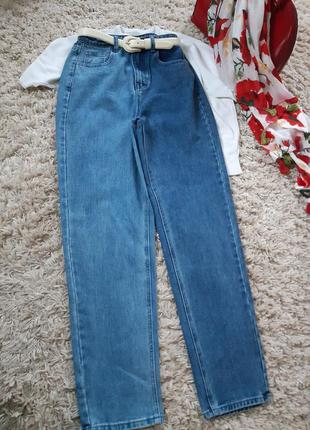 Стильные двухцветные джинсы слоучи,  р. s-m3 фото