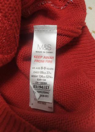 Светрик для дівчинки m&s 6