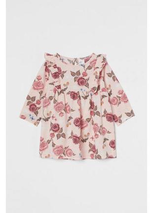 Гарне плаття для дівчинки цеточный принт h&m