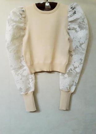 Нарядный джемпер кофточка свитерок s