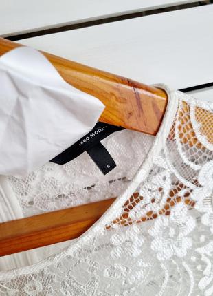 Vero moda білу весільну мереживну сукню ніжне7 фото