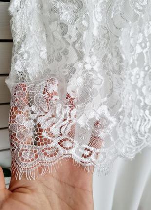 Vero moda белое свадебное платье кружевное нежное4 фото
