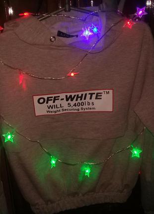 Кофта с принтом off-white3 фото