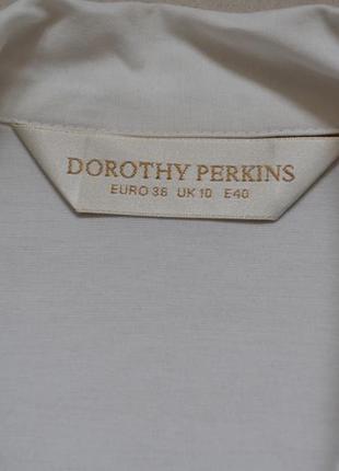 Белая блузка рубашка с вышивкой   p.m-l  dorothy perkins2 фото