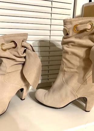 Классные итальянские сапоги кожа