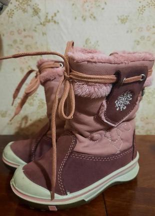 Зимние сапожки для принцессы.кожа.