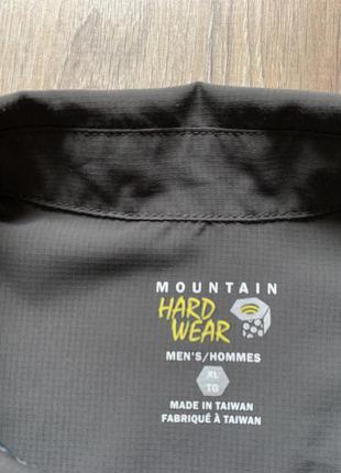 Мужская треккинговая туристическая поло футболка mountain hard wear4 фото