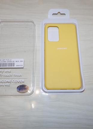 Чохол silicone cover full для samsung galaxy a52 жовтий