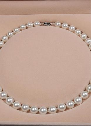 Намисто ,намисто з черепашок білі 8 мм