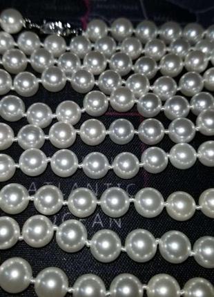 Намисто ,намисто з черепашок білі 10 мм8 фото