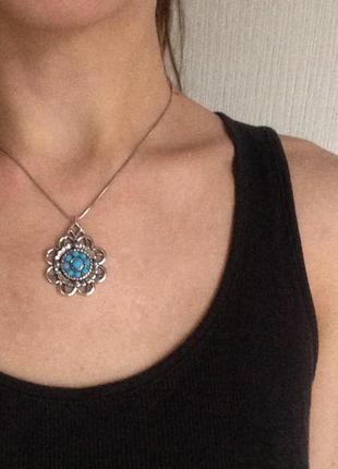 Подвеска бирюза