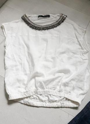 Zara блузка / футболка нарядная