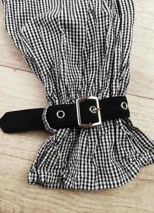 Брендовая шикарная стильная двубортная блуза с большими рукавами prettylittlething🖤6 фото