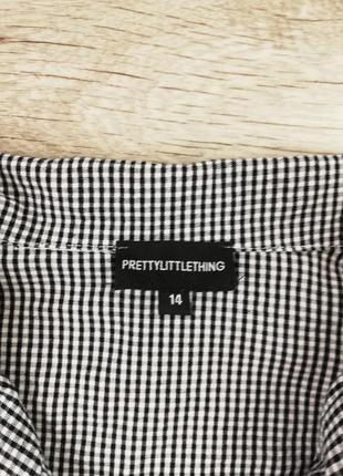 Брендовая шикарная стильная двубортная блуза с большими рукавами prettylittlething🖤9 фото