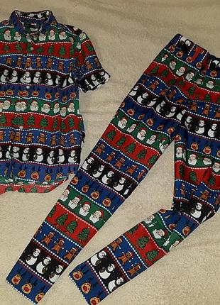 Новорічний брючний костюм некст 11-12 років