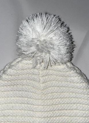 Зимова демісезонна шапка шапочка 0-6 міс.3 фото