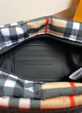 Бананка burberry vintage check bonded cotton кросс боди сумка в клетку женская / мужская4 фото