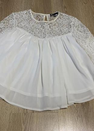 Шикарная белая блуза