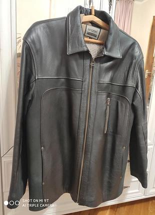 Зимова куртка з натуральної шкіри , розмір xxxl
