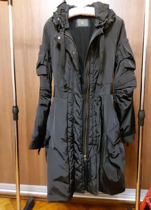 Стильное итальянское пальто, размер l4 фото