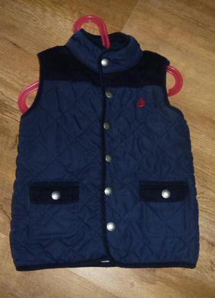 Jojo maman bebe легкая стеганая жилетка на 3-4 года