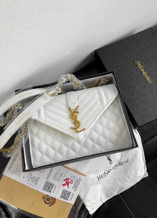 White premium женская шикарная белая брендовая сумочка елегантна біла стильна жіноча сумка відомий бренд