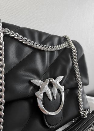 Женская брендовая шикарная черная стильная сумочка известный бренд жіноча розкішна чорна модна сумка5 фото