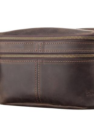 Сумка мужская shvigel 11094 кожаная коричневая
