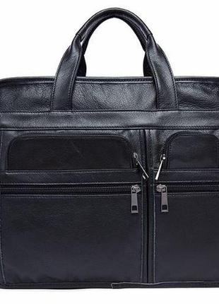 Вместительная дорожная сумка vintage 14883 черная1 фото
