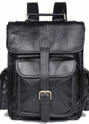 Рюкзак vintage 14967 шкіряний чорний