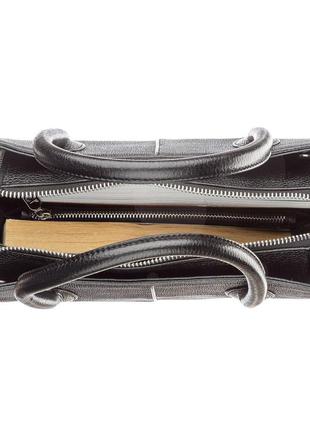 Сумка женская stingray leather 18610 из натуральной кожи морского ската черная4 фото