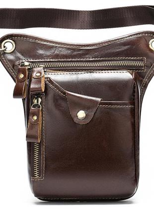 Поясная сумка vintage 20014 коричневая