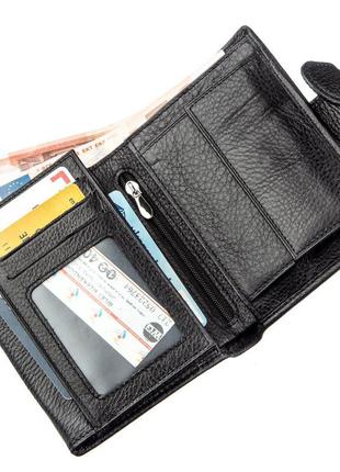 Місткий чоловічий гаманець boston 18824 чорний3 фото