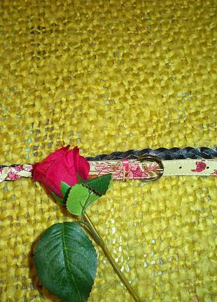 Женский тонкий ремень косичка в стиле прованс