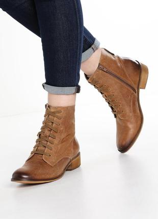 Pier one нижняя оригинал! элегантные комфортные ботинки, полусапоги натуральная кожа! 1000 пар тут!