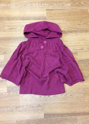 Короткий светр накидка крій кажан