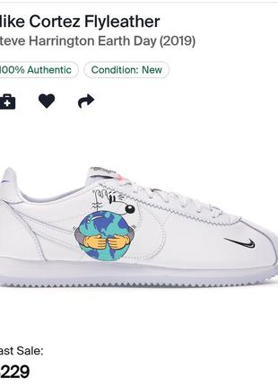 Кросівки колаборація колекційні шкіра nike cortez + steve harrington flyleather steve harrington earth day details limited edition