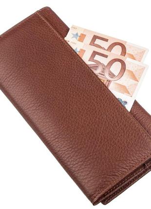 Універсальний гаманець для жінок st leather 18873 коричневий6 фото