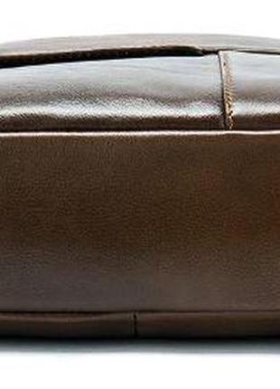 Вертикальная сумка мужская vintage 14787 светло-коричневая5 фото