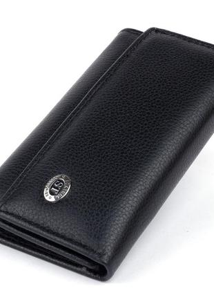Ключница-кошелек женская st leather 19221 черная
