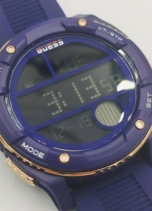 Мужские многофункциональные часы guess zip gw0225g2, цвет синий6 фото