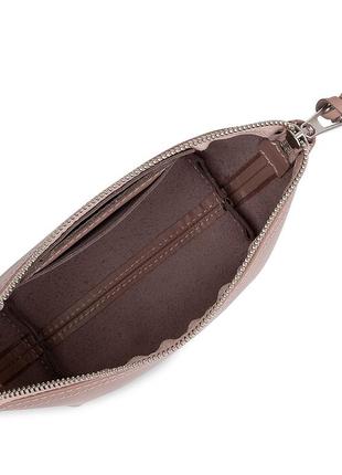 Жіноча шкіряна сумочка grande pelle 11524 рожевий3 фото
