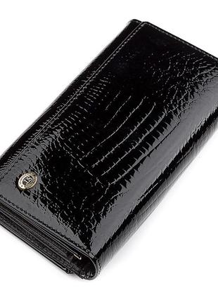 Кошелек женский st leather 18433 (s9001a) надежный черный