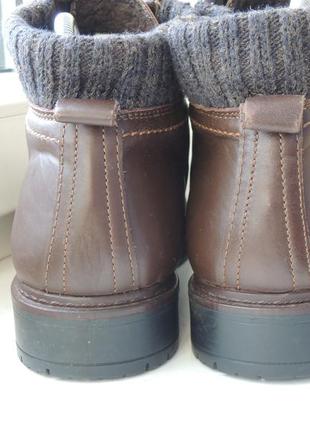 Фирменные кожаные ботинки еврозима италия р.38 (25 см)3 фото