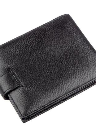 Кожаный кошелек для мужчин boston 18820 черный2 фото