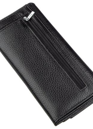 Універсальний гаманець-візитниця st leather 18951 чорний2 фото
