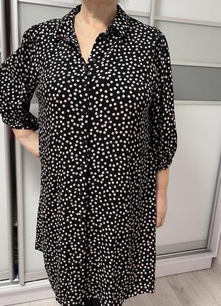 Платье в горошек хл