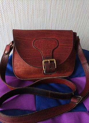 Сумка шкіряна, ручної роботи.