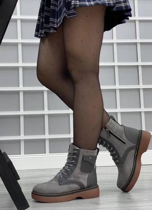 Стильні зимові черевики жіночі підліткові3 фото