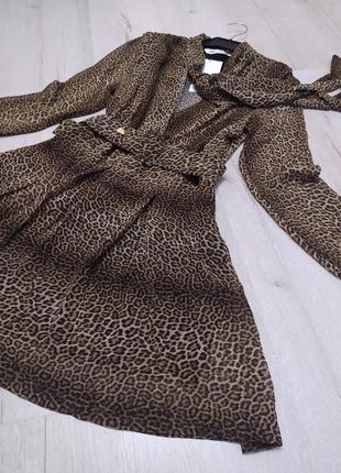 Красиве плаття з анімалістичним (леопардовим) принтом від zara2 фото